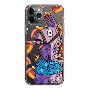 CaseCompany Loot Burger: iPhone 11 Pro Transparant Hoesje
