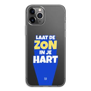 CaseCompany Laat de zon in je hart: iPhone 11 Pro Transparant Hoesje