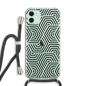 CaseCompany Magic pattern: iPhone 11 Transparant Hoesje met koord
