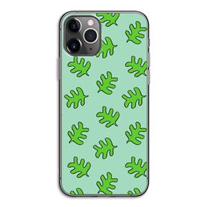 CaseCompany Groene blaadjes: iPhone 11 Pro Transparant Hoesje