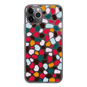 CaseCompany Colored Giraffe: iPhone 11 Pro Transparant Hoesje