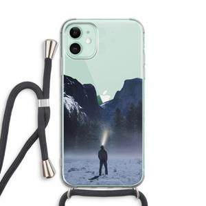CaseCompany Wanderlust: iPhone 11 Transparant Hoesje met koord