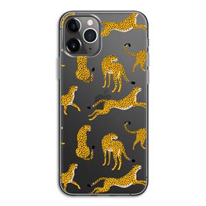 CaseCompany Luipaard: iPhone 11 Pro Transparant Hoesje