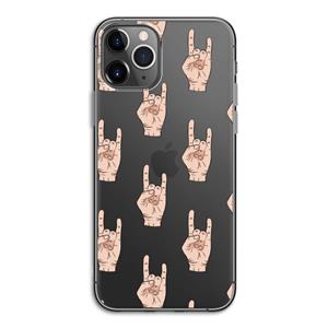 CaseCompany Rock: iPhone 11 Pro Transparant Hoesje