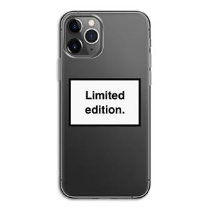 CaseCompany Limited edition: iPhone 11 Pro Transparant Hoesje