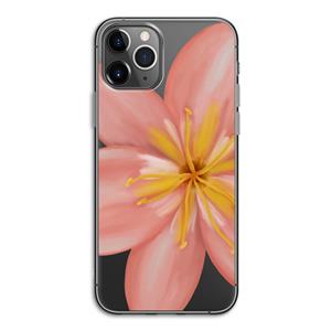 CaseCompany Pink Ellila Flower: iPhone 11 Pro Transparant Hoesje