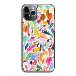 CaseCompany Watercolor Brushstrokes: iPhone 11 Pro Transparant Hoesje