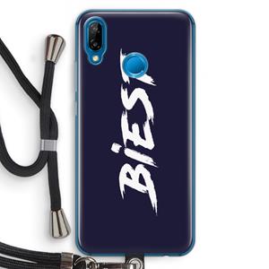 CaseCompany Biest: Huawei P20 Lite Transparant Hoesje met koord