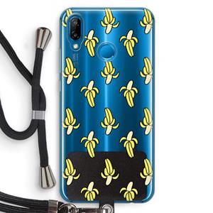 CaseCompany Bananas: Huawei P20 Lite Transparant Hoesje met koord