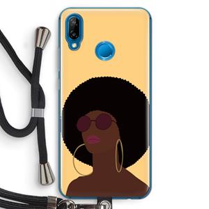 CaseCompany Golden hour: Huawei P20 Lite Transparant Hoesje met koord