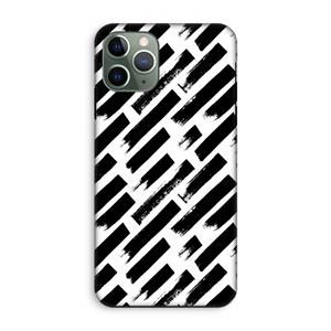 CaseCompany Zwarte vegen: iPhone 11 Pro Tough Case