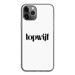 CaseCompany Topwijf Wit: iPhone 11 Pro Transparant Hoesje