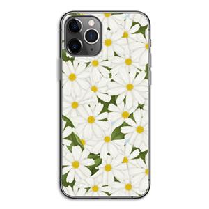 CaseCompany Summer Daisies: iPhone 11 Pro Transparant Hoesje