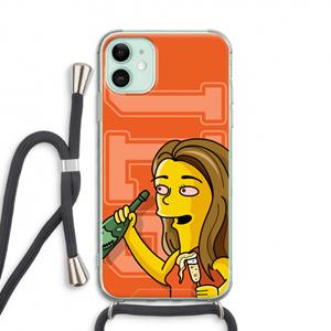 CaseCompany Jamie Lee Simpson: iPhone 11 Transparant Hoesje met koord