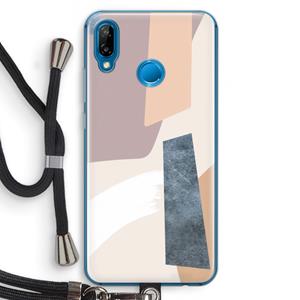 CaseCompany Luca: Huawei P20 Lite Transparant Hoesje met koord
