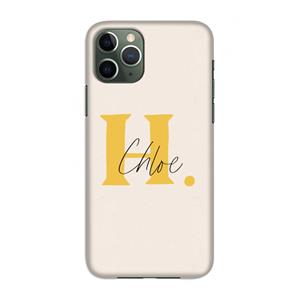 CaseCompany Amber Script: Volledig geprint iPhone 11 Pro Hoesje
