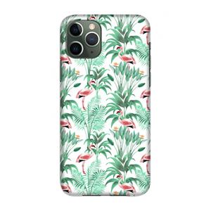 CaseCompany Flamingo bladeren: Volledig geprint iPhone 11 Pro Hoesje