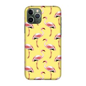 CaseCompany Flamingo's geel: Volledig geprint iPhone 11 Pro Hoesje