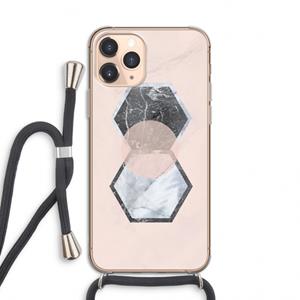 CaseCompany Creatieve toets: iPhone 11 Pro Transparant Hoesje met koord