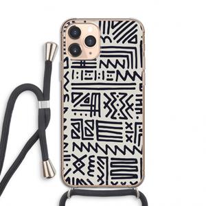 CaseCompany Marrakech print: iPhone 11 Pro Transparant Hoesje met koord
