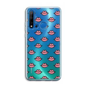 CaseCompany Lipjes: Huawei P20 Lite (2019) Transparant Hoesje