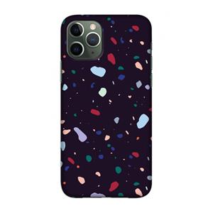 CaseCompany Dark Rounded Terrazzo: Volledig geprint iPhone 11 Pro Hoesje