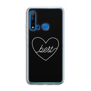 CaseCompany Best heart black: Huawei P20 Lite (2019) Transparant Hoesje