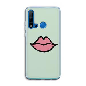 CaseCompany Kusje: Huawei P20 Lite (2019) Transparant Hoesje