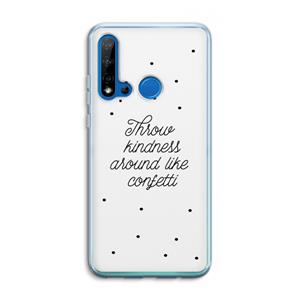 CaseCompany Confetti: Huawei P20 Lite (2019) Transparant Hoesje