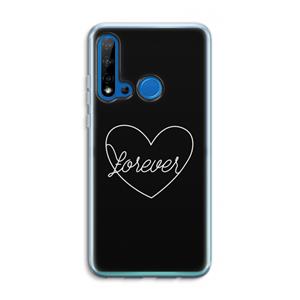 CaseCompany Forever heart black: Huawei P20 Lite (2019) Transparant Hoesje
