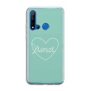 CaseCompany Friends heart pastel: Huawei P20 Lite (2019) Transparant Hoesje