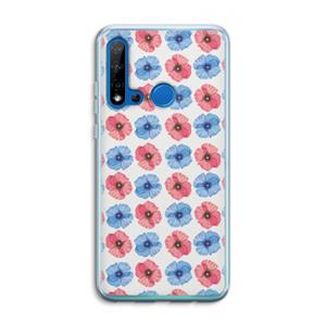 CaseCompany Klaproosjes: Huawei P20 Lite (2019) Transparant Hoesje