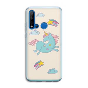 CaseCompany Vliegende eenhoorn: Huawei P20 Lite (2019) Transparant Hoesje