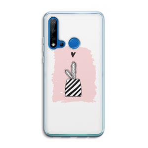 CaseCompany Zwart-wit cactus: Huawei P20 Lite (2019) Transparant Hoesje
