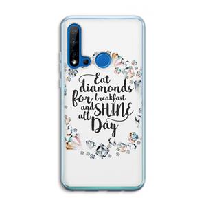 CaseCompany Diamonds: Huawei P20 Lite (2019) Transparant Hoesje