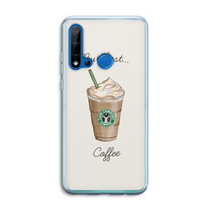 CaseCompany But first coffee: Huawei P20 Lite (2019) Transparant Hoesje