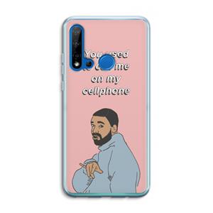 CaseCompany Hotline bling: Huawei P20 Lite (2019) Transparant Hoesje