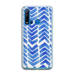 CaseCompany Blauwe pijlen: Huawei P20 Lite (2019) Transparant Hoesje