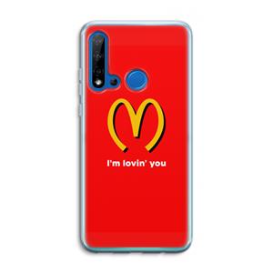 CaseCompany I'm lovin' you: Huawei P20 Lite (2019) Transparant Hoesje