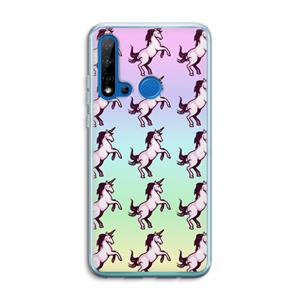 CaseCompany Musketon Unicorn: Huawei P20 Lite (2019) Transparant Hoesje