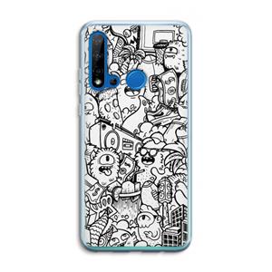 CaseCompany Vexx City #2: Huawei P20 Lite (2019) Transparant Hoesje