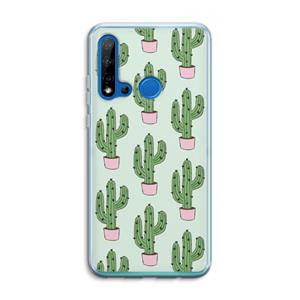 CaseCompany Cactus Lover: Huawei P20 Lite (2019) Transparant Hoesje
