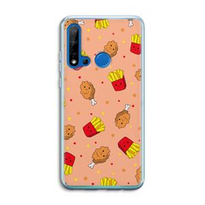 CaseCompany Chicken 'n Fries: Huawei P20 Lite (2019) Transparant Hoesje