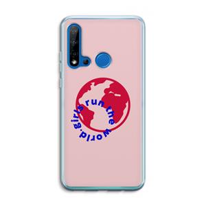 CaseCompany Run The World: Huawei P20 Lite (2019) Transparant Hoesje