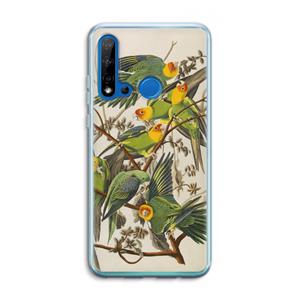 CaseCompany Carolinaparkiet: Huawei P20 Lite (2019) Transparant Hoesje