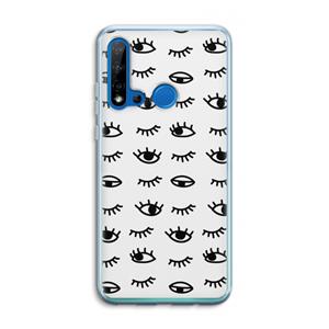 CaseCompany Eye pattern #2: Huawei P20 Lite (2019) Transparant Hoesje