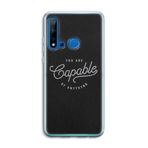 CaseCompany Capable: Huawei P20 Lite (2019) Transparant Hoesje