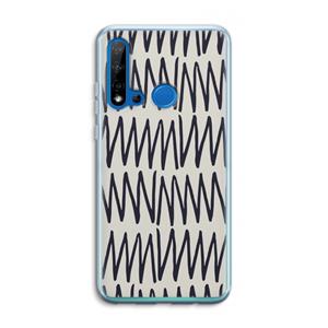 CaseCompany Marrakech Zigzag: Huawei P20 Lite (2019) Transparant Hoesje
