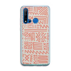 CaseCompany Marrakech Pink: Huawei P20 Lite (2019) Transparant Hoesje