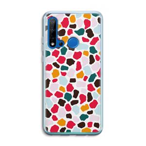 CaseCompany Colored Giraffe: Huawei P20 Lite (2019) Transparant Hoesje